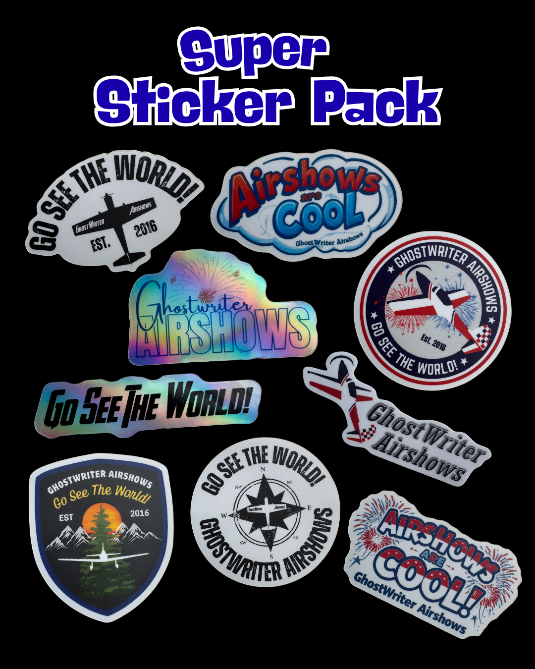 Super Generic Sticker SUPER Sticker Pack – GWA Merch